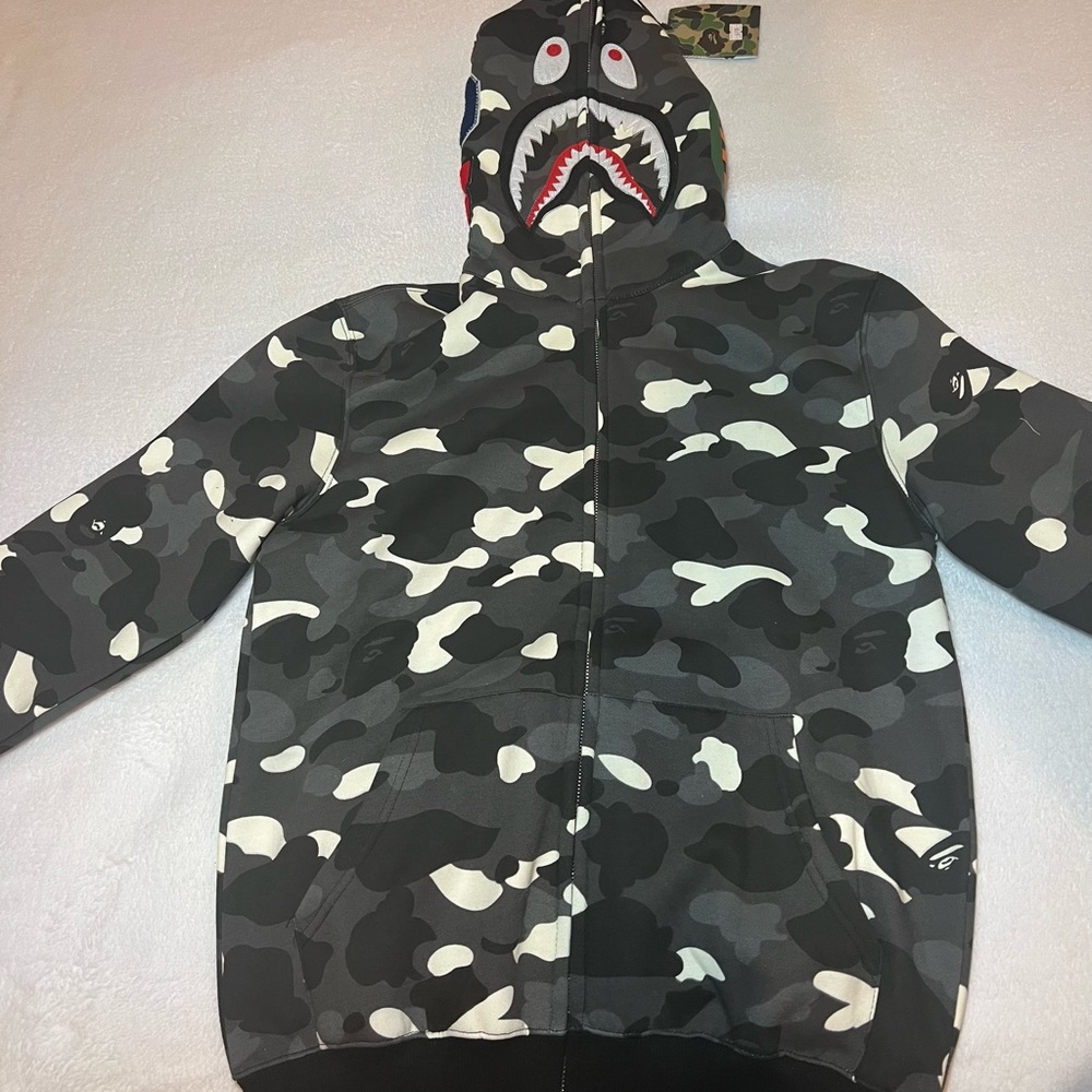 A Bathing Ape Men’s shark hoodie